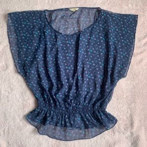 NWOT! American Eagle Sheer Blue Blouse